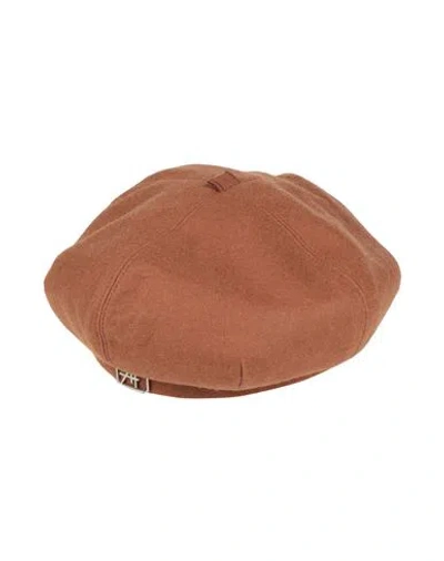 Alberta Ferretti Woman Hat Brown Size M Wool, Polyester, Viscose