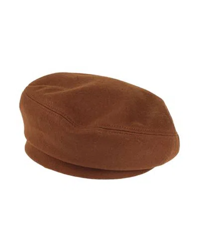 Alberta Ferretti Woman Hat Brown Size S Wool, Polyester, Viscose