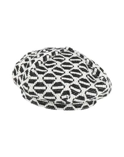 Alberta Ferretti Woman Hat Off White Size S Wool, Polyamide In Multi