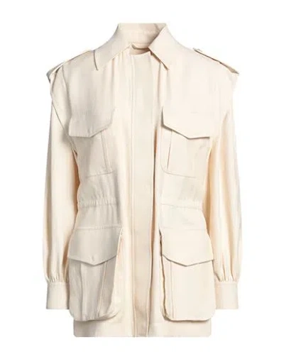 Alberta Ferretti Woman Jacket Beige Size 4 Viscose, Linen