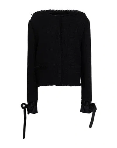 Alberta Ferretti Woman Jacket Black Size 4 Virgin Wool