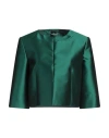 Alberta Ferretti Mikado Jacket In Green