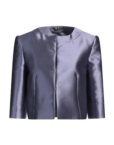 Alberta Ferretti Woman Jacket Lilac Size 4 Polyester, Silk In Purple