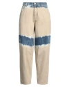Alberta Ferretti Woman Jeans Beige Size 10 Cotton In Beige