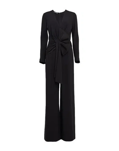 ALBERTA FERRETTI ALBERTA FERRETTI WOMAN JUMPSUIT BLACK SIZE 8 ACETATE, VISCOSE
