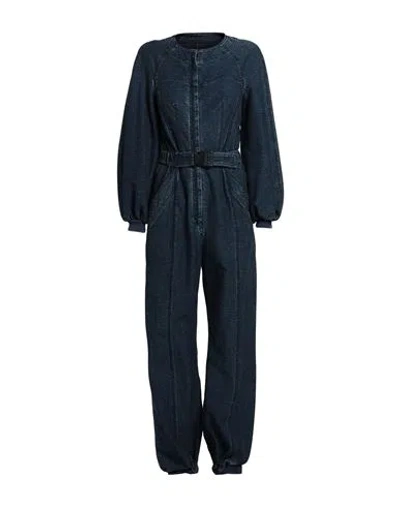Alberta Ferretti Woman Jumpsuit Blue Size 6 Cotton, Elastane