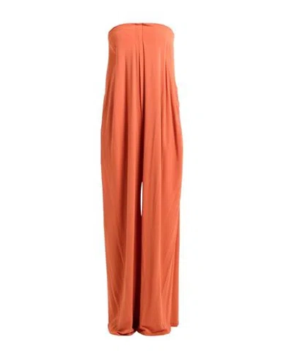 Alberta Ferretti Woman Jumpsuit Mandarin Size 6 Viscose, Polyamide, Elastane In Mandarin