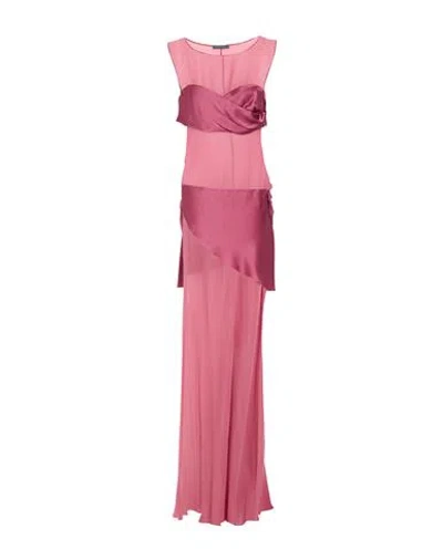 Alberta Ferretti Woman Maxi Dress Antique Rose Size 8 Acetate, Silk In Pink