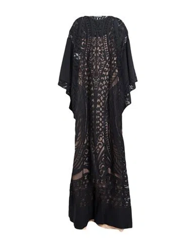 Alberta Ferretti Woman Maxi Dress Black Size 10 Cotton, Polyamide
