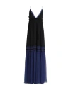 Alberta Ferretti Woman Maxi Dress Black Size 4 Silk, Acetate, Elastane, Viscose, Polyester