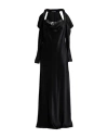 Alberta Ferretti Woman Maxi Dress Black Size 8 Acetate, Silk, Polyamide In Black