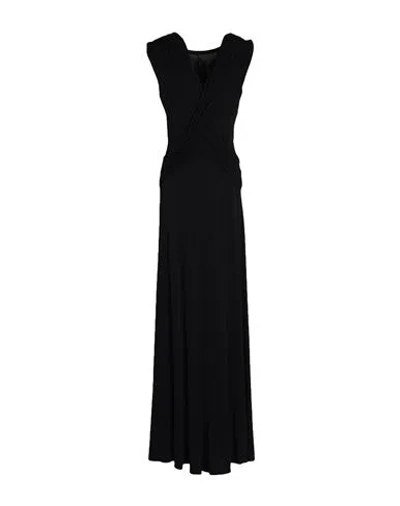 Alberta Ferretti Woman Maxi Dress Black Size 4 Viscose In Multi