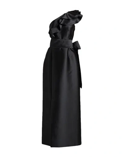 Alberta Ferretti Woman Maxi Dress Black Size 4 Polyester, Silk