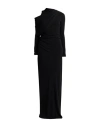 Alberta Ferretti Woman Maxi Dress Black Size 8 Viscose In Black