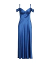 Alberta Ferretti Alberta Ferreti Off-the-shoulder Dress In Blue