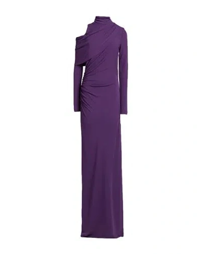 Alberta Ferretti Woman Maxi Dress Dark Purple Size 8 Viscose
