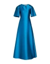 Alberta Ferretti Woman Maxi Dress Deep Teal Size 12 Polyester, Silk In Green