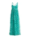 Alberta Ferretti Woman Maxi Dress Emerald Green Size 4 Polyester