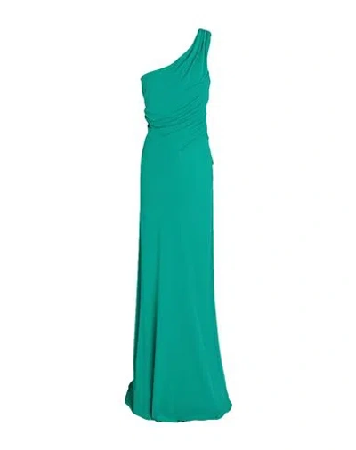 Alberta Ferretti Woman Maxi Dress Emerald Green Size 6 Viscose In Green