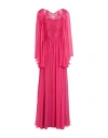 Alberta Ferretti Woman Maxi Dress Fuchsia Size 6 Silk In Pink