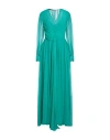 Alberta Ferretti Woman Maxi Dress Green Size 6 Silk