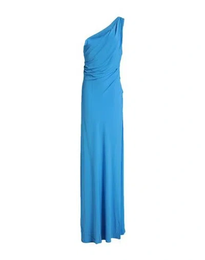 Alberta Ferretti Woman Maxi Dress Light Blue Size 8 Viscose
