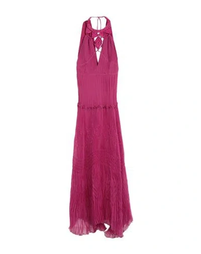 Alberta Ferretti Woman Maxi Dress Mauve Size 6 Silk, Polyamide, Elastane In Purple