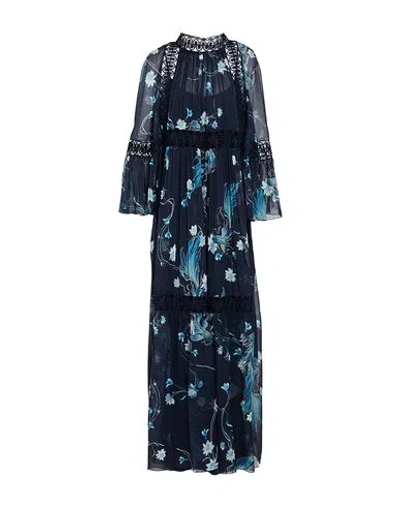 Alberta Ferretti Woman Maxi Dress Midnight Blue Size 12 Polyamide
