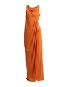 Alberta Ferretti Woman Maxi Dress Ocher Size 4 Viscose In Yellow