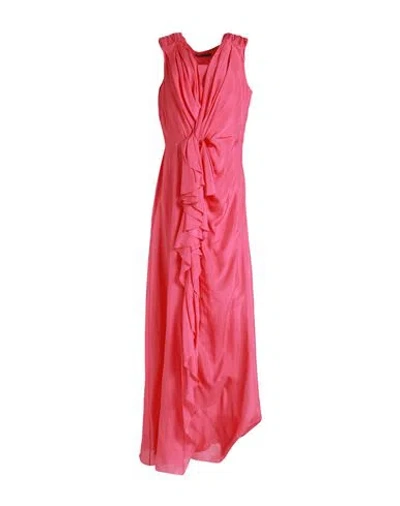 Alberta Ferretti Woman Maxi Dress Pink Size 6 Silk