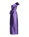 Alberta Ferretti Woman Maxi Dress Purple Size 8 Polyester, Silk In Purple