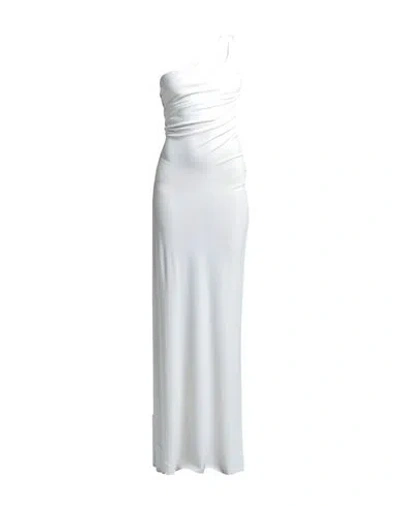 Alberta Ferretti Woman Maxi Dress White Size 6 Viscose
