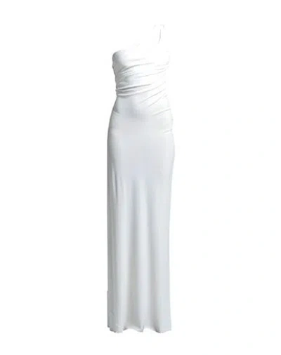 Alberta Ferretti Woman Maxi Dress White Size 6 Viscose In White