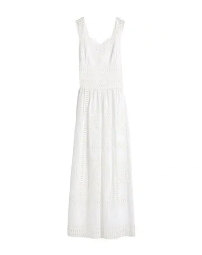 Alberta Ferretti Woman Maxi Dress White Size 8 Cotton