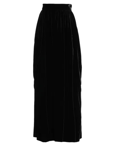 Alberta Ferretti Long Skirts In Black