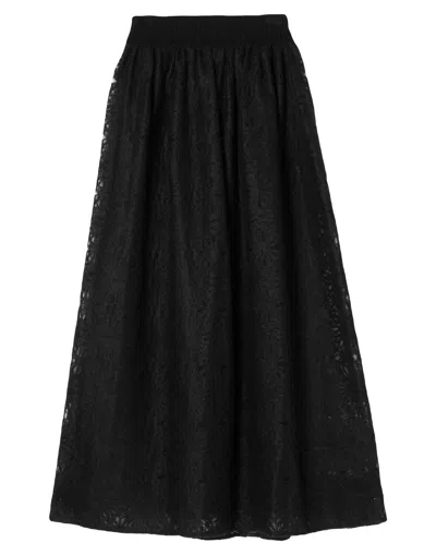 Alberta Ferretti Long Skirts In Black