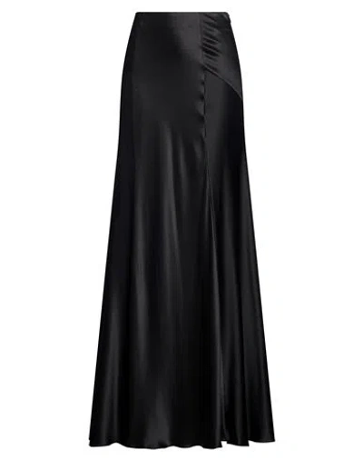 Alberta Ferretti Woman Maxi Skirt Black Size 6 Silk