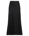 Alberta Ferretti Woman Maxi Skirt Black Size 6 Virgin Wool, Elastane