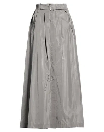 Alberta Ferretti Woman Maxi Skirt Lead Size 6 Polyester, Silk In Gray