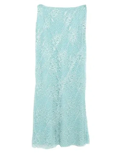 Alberta Ferretti Woman Maxi Skirt Light Green Size 8 Viscose, Polyamide In Green