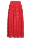 Alberta Ferretti Woman Maxi Skirt Red Size 8 Acrylic, Polyamide, Mohair Wool, Polyester