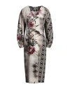 Alberta Ferretti Woman Midi Dress Black Size 10 Polyester, Elastane