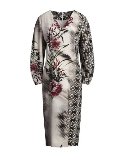 Alberta Ferretti Woman Midi Dress Black Size 10 Polyester, Elastane