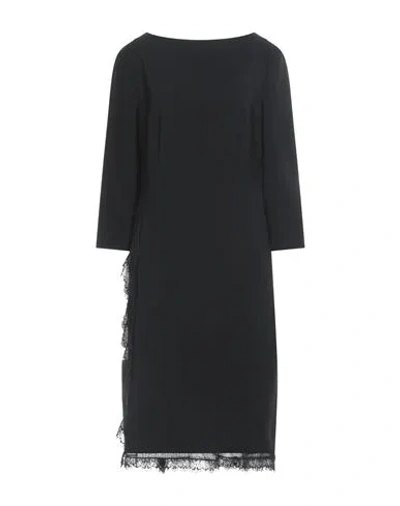 Alberta Ferretti Woman Midi Dress Black Size 6 Polyester, Polyurethane, Silk
