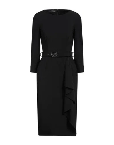 Alberta Ferretti Woman Midi Dress Black Size 4 Viscose