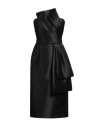 Alberta Ferretti Mikado Dresses Black In Black