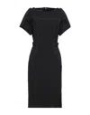Alberta Ferretti Midi Dresses In Black
