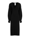 Alberta Ferretti Woman Midi Dress Black Size 8 Viscose, Polyamide