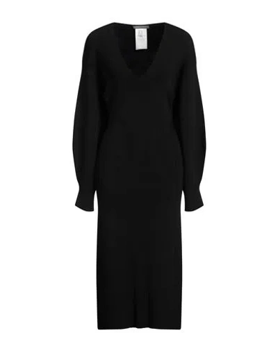 Alberta Ferretti Woman Midi Dress Black Size 8 Viscose, Polyamide