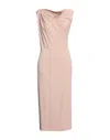 Alberta Ferretti Midi Dresses In Pink